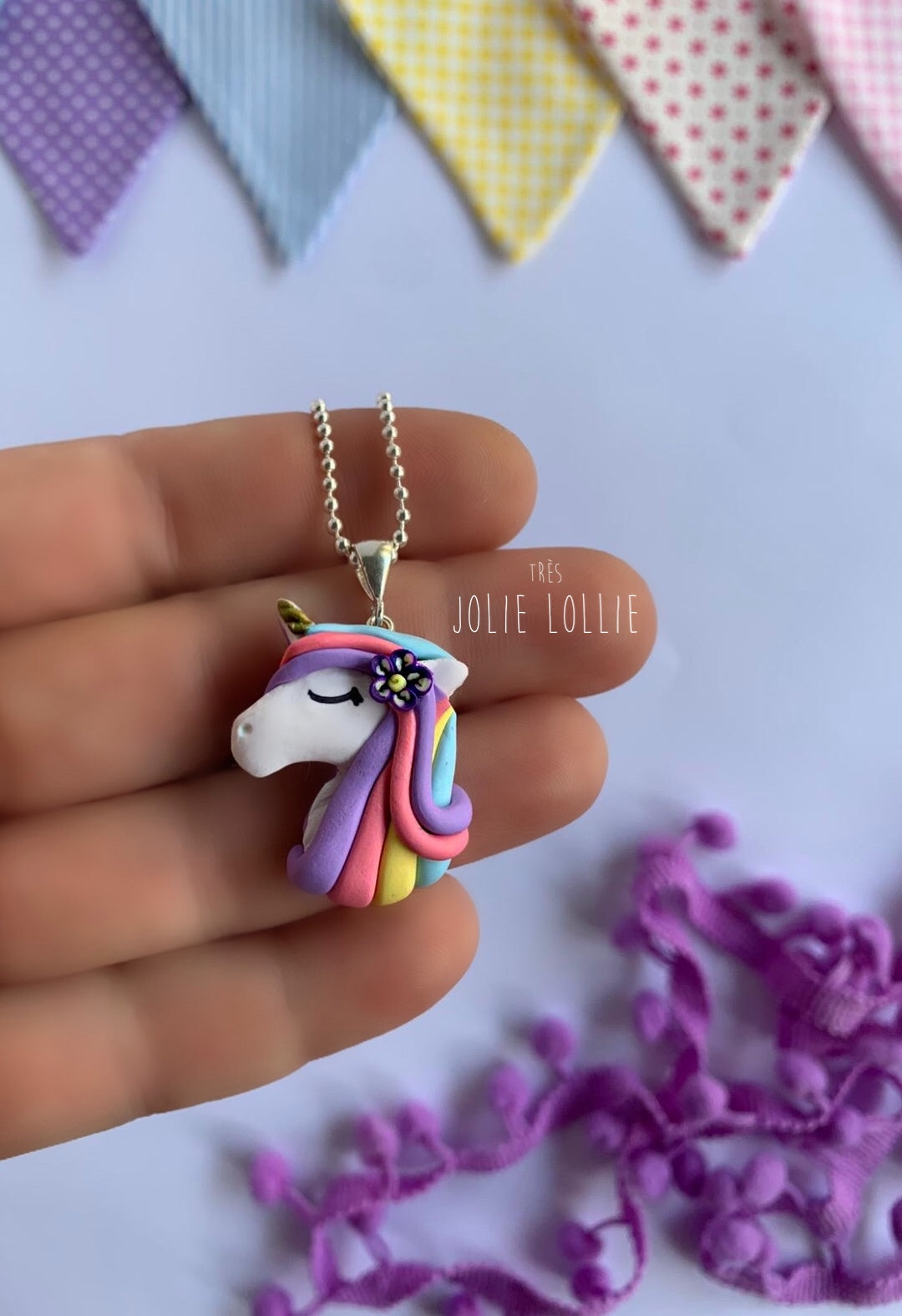 Unicorn Gümüş Kolye