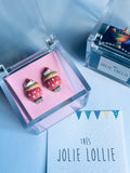 Cupcake Klips Küpe / Cupcake Clip-on Earring