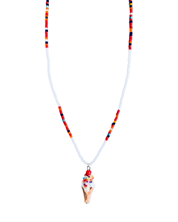 Boncuk Kolye - Dondurma /  Beaded Necklace - Icecream