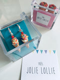 Dondurma Gümüş Küpe / Ice Cream Silver Earring