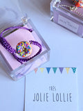 Donut Bileklik - Mor Sprinkle / Donut Bracelet - Purple Sprinkle