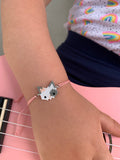 Miyuki Kedi Bileklik - Gri / Miyuki Cat Bracelet - Grey