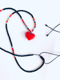 Boncuk Kolye - Kalp /  Beaded Necklace - Heart