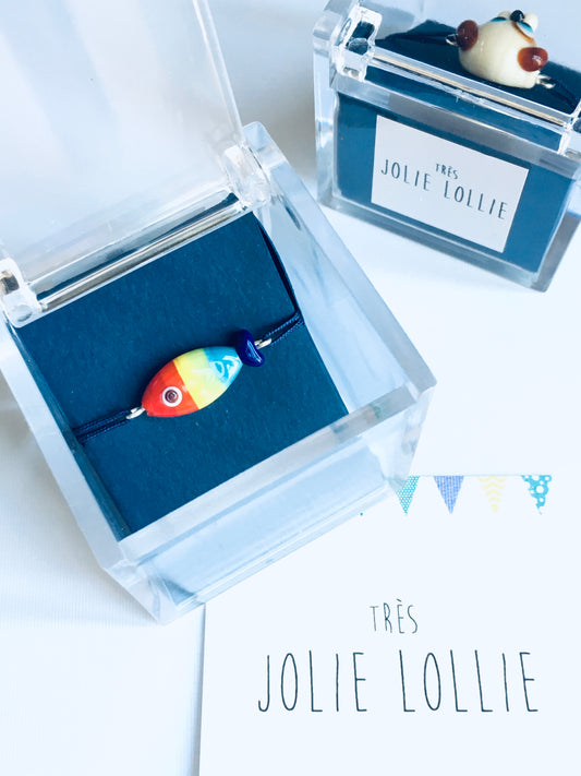 Glass Fish Bracelet