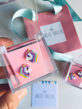 Miyuki Unicorn Klips Küpe / Miyuki Unicorn Clip-on Earring