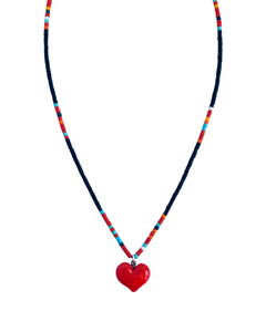 Boncuk Kolye - Kalp /  Beaded Necklace - Heart