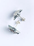 Disco Yıldız Gümüş Stud Küpe / Disco Star Silver Stud Earring