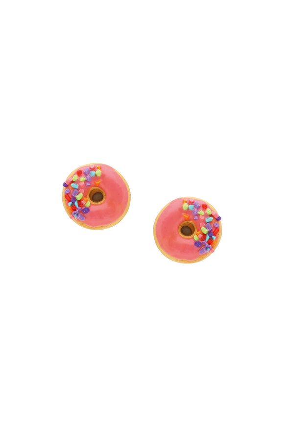 Donut Klips Küpe - Pembe / Donut Clips Earring - Pink