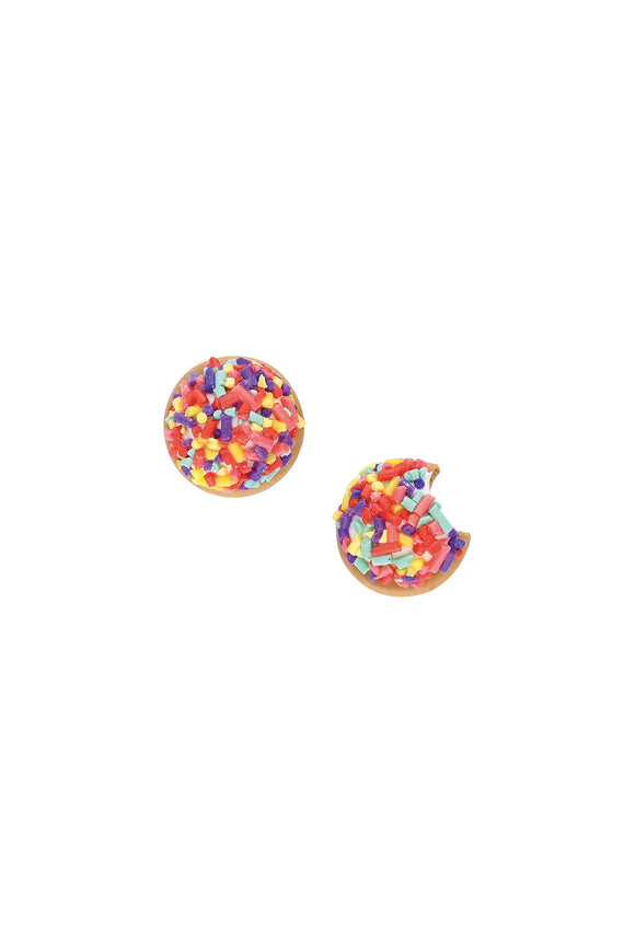 Eti Puf Klips Küpe / Eti Puf Clips Earring - White