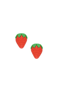 Çilek Klips Küpe / Strawberry Clips Earring