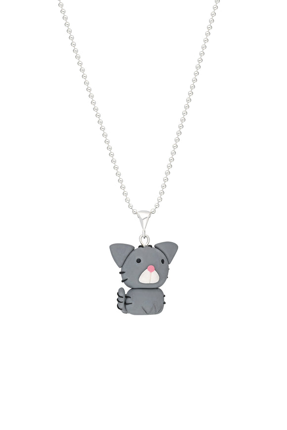 Kedi Gümüş Kolye / Cat Silver Necklace