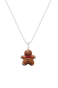 Yılbaşı Kurabiye Adam Kolye /Gingerbreadman Necklace