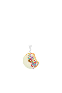 Donut Kolye Ucu - Beyaz / Donut Pendant - White