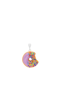 Donut Kolye Ucu - Mor / Donut Pendant - Purple