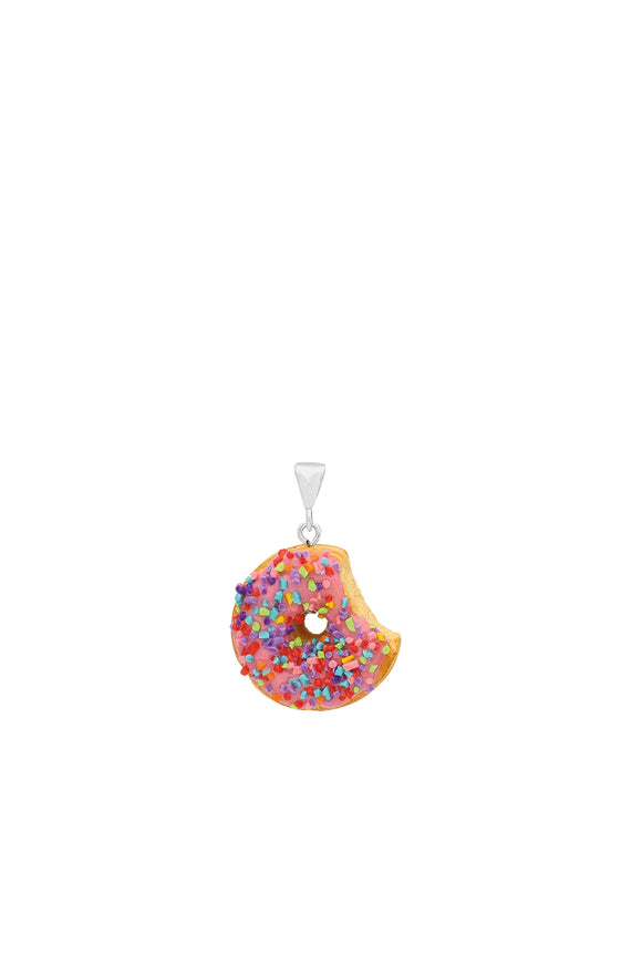 Donut Kolye Ucu - Pembe Sprinkle / Donut Pendant - Pink Sprinkle