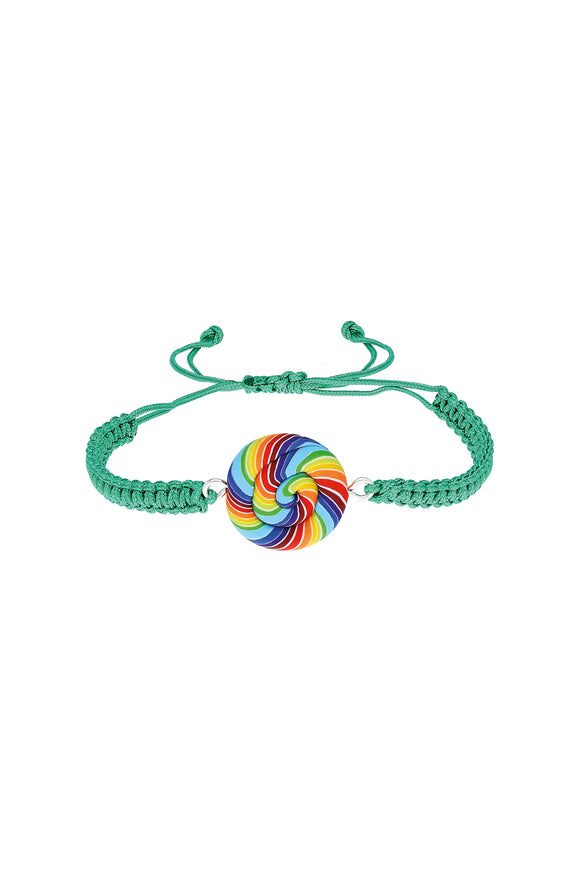 Rainbow Lollipop Bileklik - Yeşil / Rainbow Lollipop Bracelet - Green